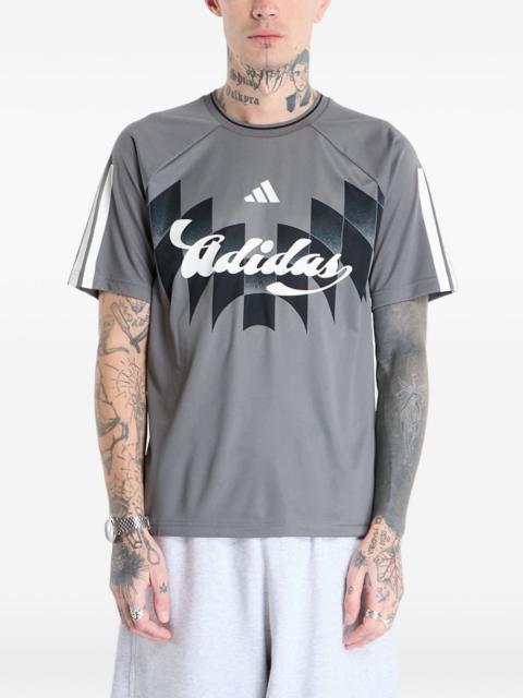 adidas striped logo T-shirt