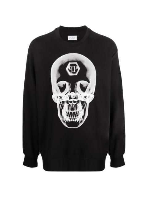 skull print sweatshirt