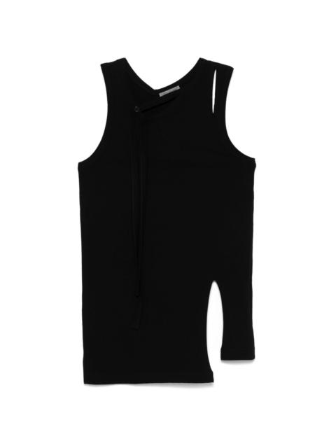strap-detail tank top