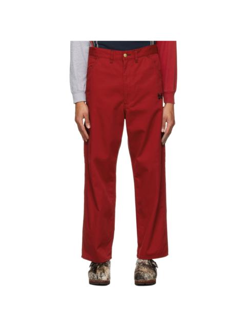 NEEDLES Red SMITH'S Edition Painter Trousers