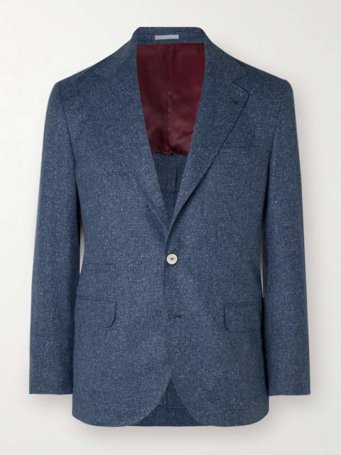 Silk, Wool and Cashmere-Blend Tweed Suit Jacket