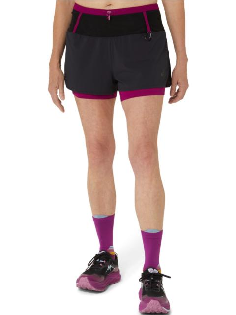 Asics WOMEN'S FUJITRAIL 2-N-1 SHORT