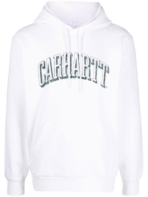 Carhartt WIP logo print drawstring hoodie