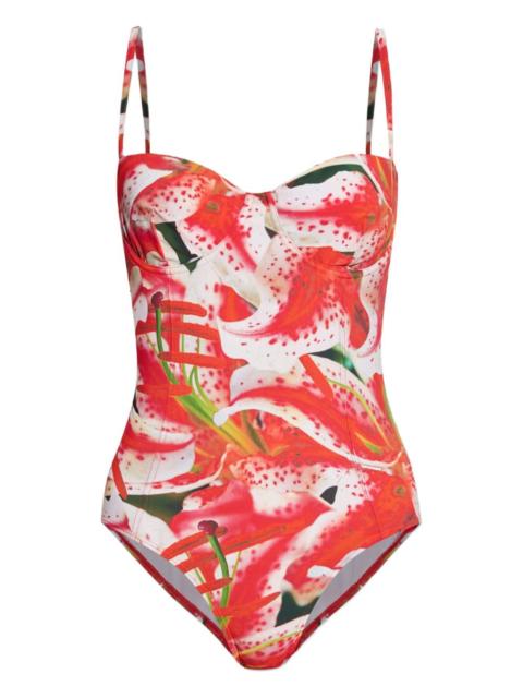TORY BURCH floral-print swimsuit