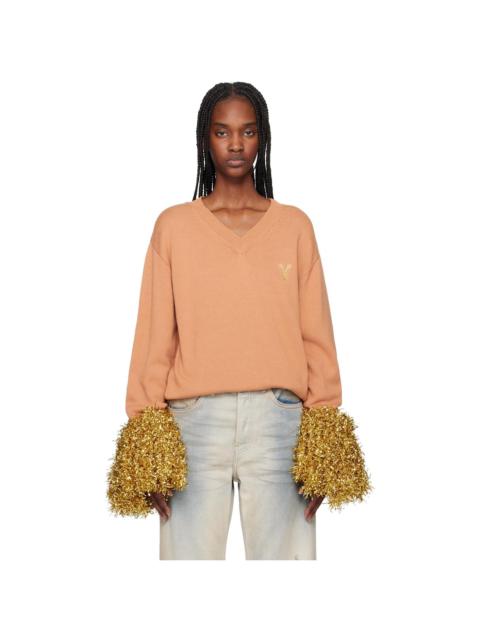 doublet Tan Cheerleading Pompon 스웨터