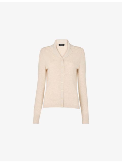 WHISTLES Phoebe Knitted Cotton-Blend Shirt