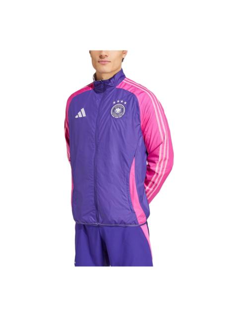 adidas adidas Germany Anthem Football Jacket Asia Sizing 'Purple Pink' IX0405