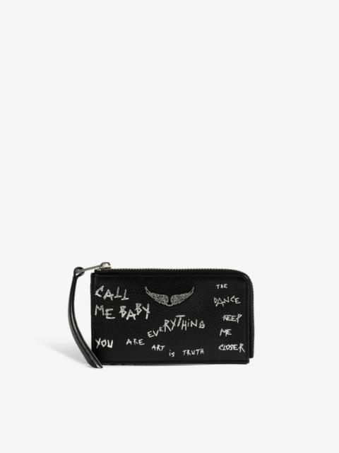 Zadig & Voltaire ZV Card Graffiti Card Holder