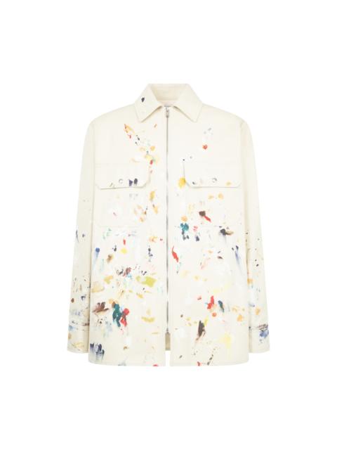 Bottega Veneta PAINT SPLATTER SHIRT JACKET