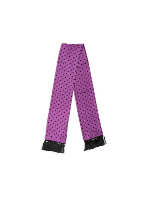 Dolce & Gabbana polka-dot fringed scarf