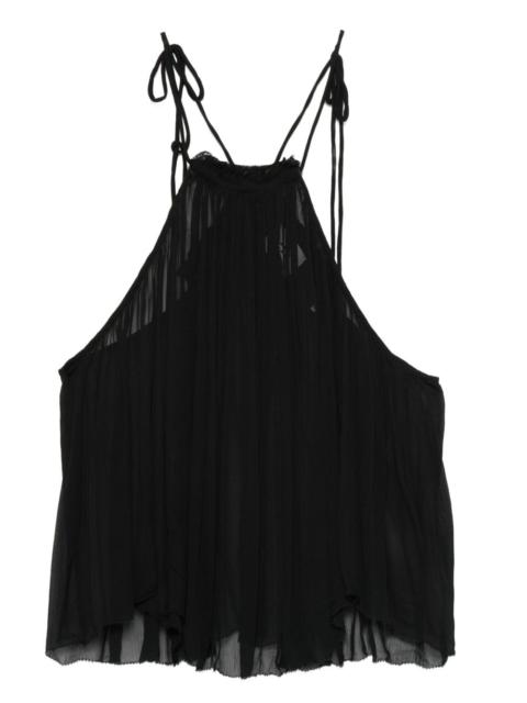 Isabel Marant Étoile Akila pleated halterneck top