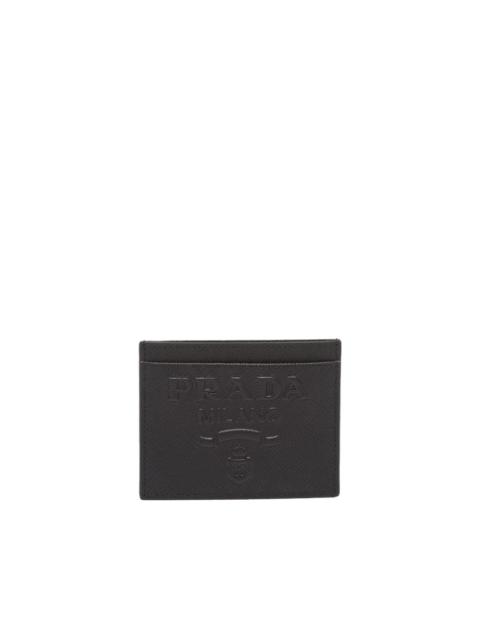 Prada embossed-logo cardholder