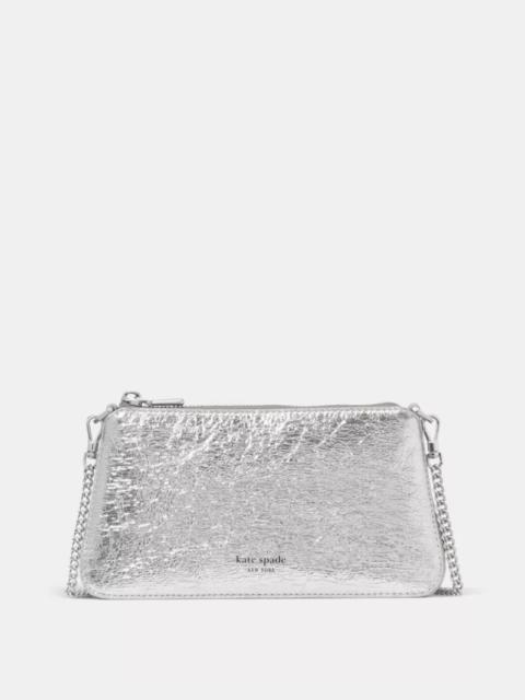 kate spade Grace Crinkle Metallic Pochette Bag