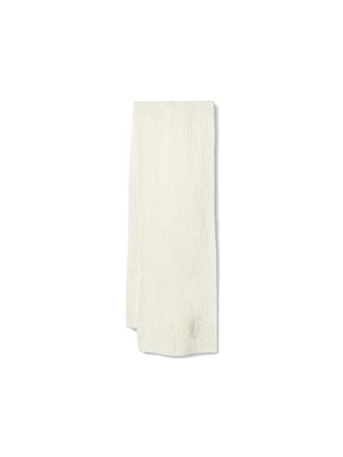 GUESS USA Lexie logo-embroidered ribbed scarf