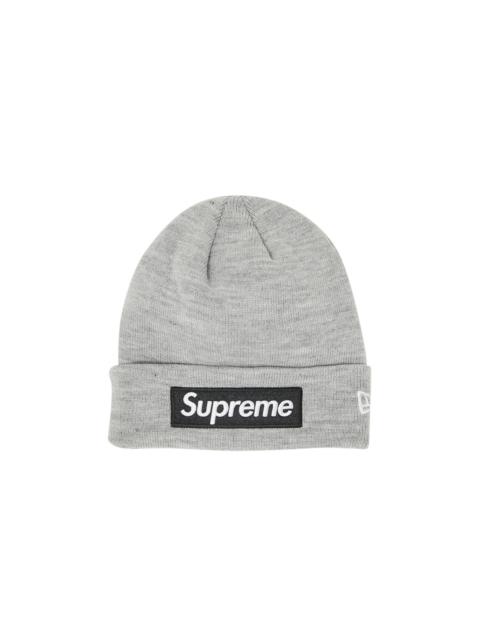 Supreme x New Era Box Logo Beanie 'Heather Grey'