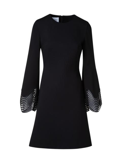 AKRIS Women's Scalloped Cuff Jersey Minidress - Black
