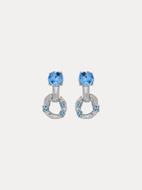 Oscar de la Renta SCRAMBLE CHAIN-LINK EARRINGS