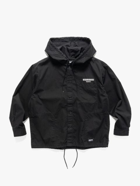 NEIGHBORHOOD Hooded Shirt LS Black