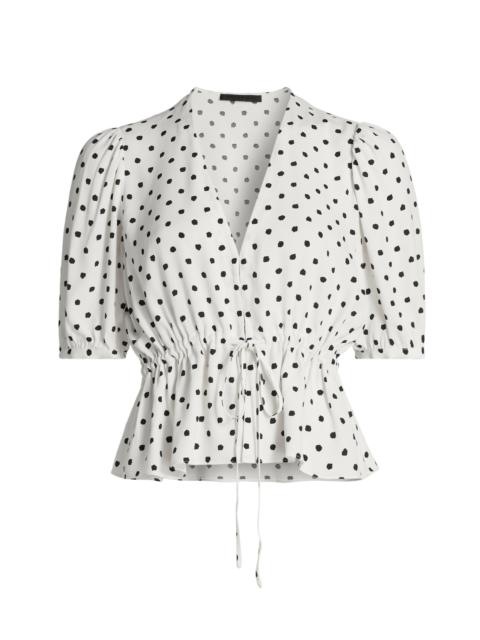 Jenni Kayne Women's Sawyer Dot Blouse - Ivory Dot