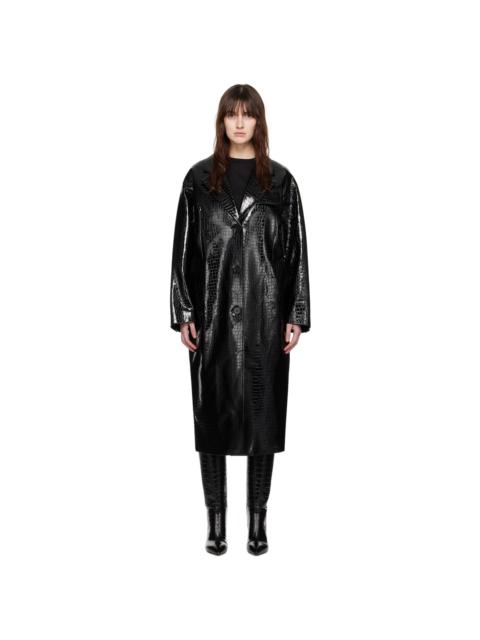 STAND STUDIO Ramona faux-leather coat - Black