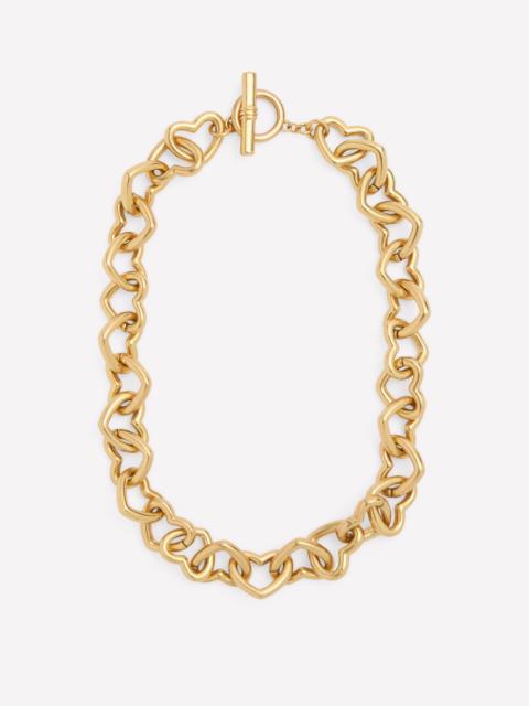 BODEN Chunky Heart Chain Necklace-Gold Colour