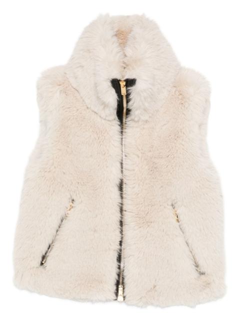 MOOSE KNUCKLES zip faux-fur jacket
