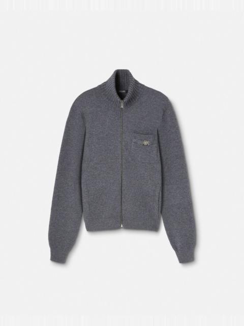 Cashmere-Blend Zip Sweater