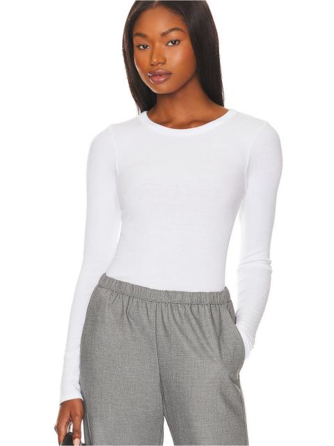 Enza Costa Silk Knit Long Sleeve Crew