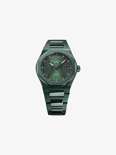 Girard-Perregaux 81005-32-3080-1CX Laureato Aston Martin ceramic automatic watch