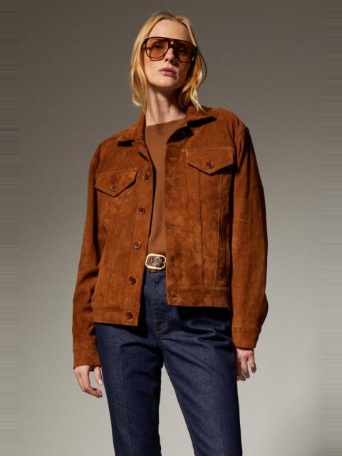 SPRWMN SUEDE TRUCKER JACKET
