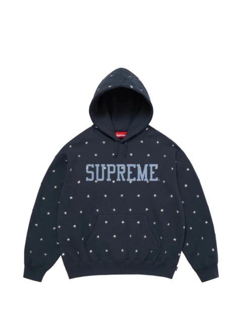 Supreme stars studded hoodie