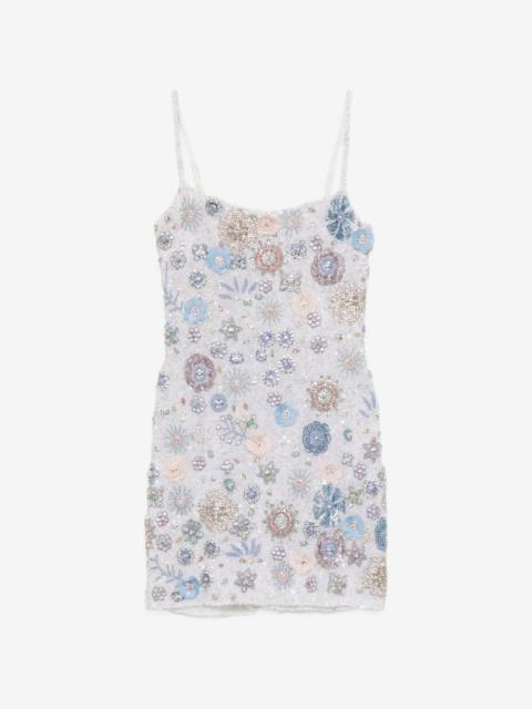RACHEL GILBERT Francesca floral-embellished mini dress