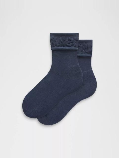 lululemon Unisex Fold-Over Terry Quarter Socks