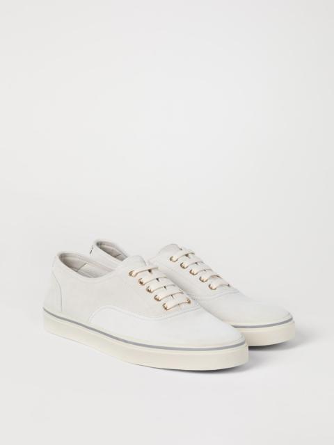 Brunello Cucinelli Reversed calfskin sneakers
