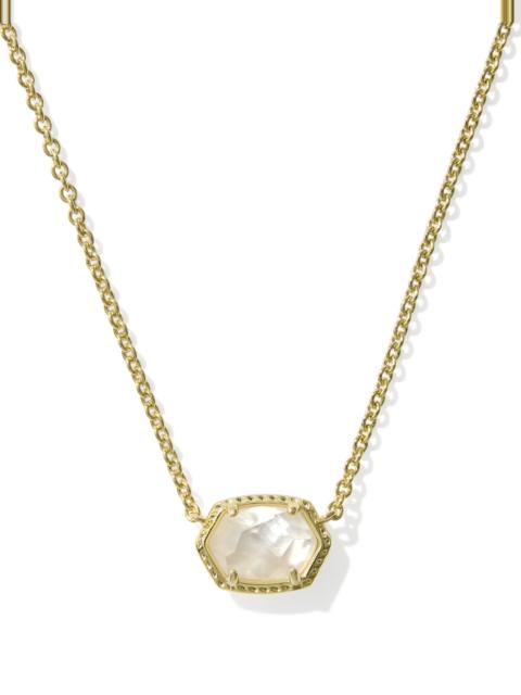 KENDRA SCOTT Daphne Gold Frame Short Pendant Necklace