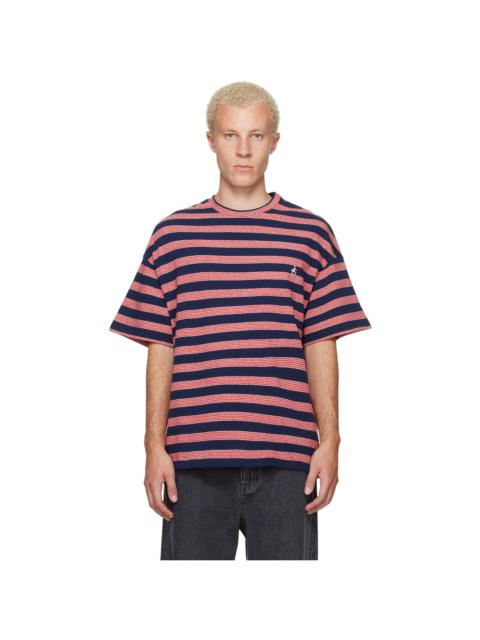 Jil Sander Navy & Red Striped T-shirt