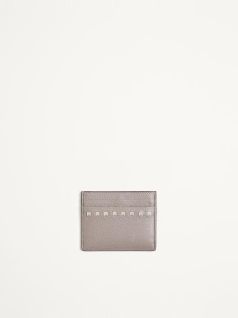 Valentino VALENTINO GARAVANI ROCKSTUD CARDHOLDER IN GRAINY CALFSKIN