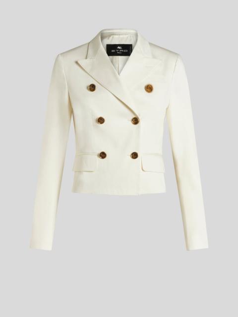 Etro DOUBLE-BREASTED JACKET WITH PEGASO BUTTONS
