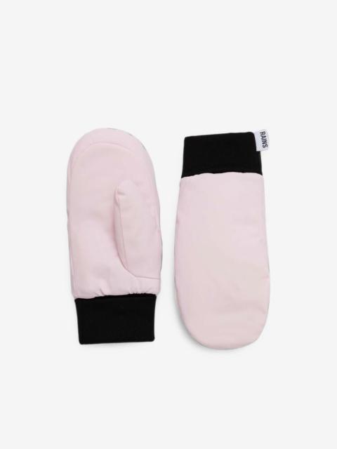 RAINS Alta Puffer padded ribbed-cuff mittens