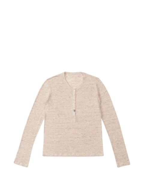FORTELA Coralie button long-sleeve T-shirt