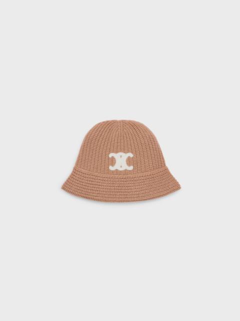 CELINE CLOCHE BUCKET HAT IN SEAMLESS CASHMERE