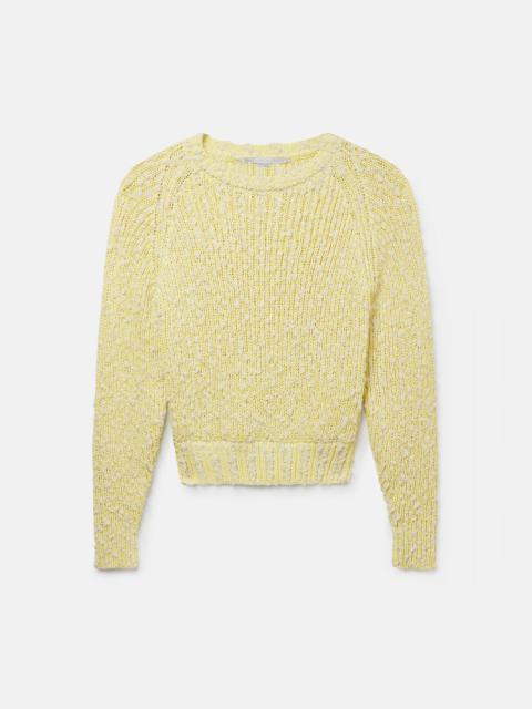 Stella McCartney Textured Cotton Knit Crewneck Jumper
