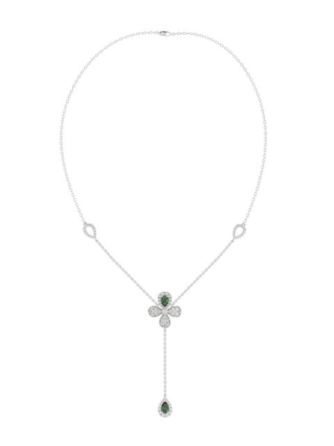 Marchesa FLORAL WHITE GOLD Y NECKLACE