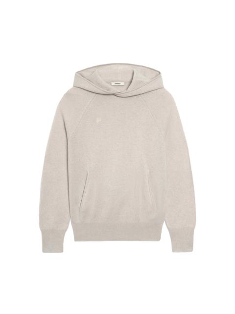 PANGAIA Womens Recycled Cashmere Hoodie - Oatmeal