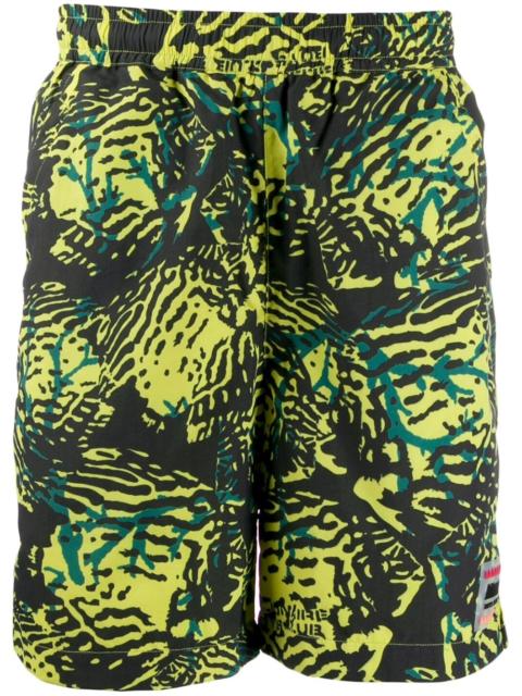 BILLIONAIRE BOYS CLUB jungle print beach shorts
