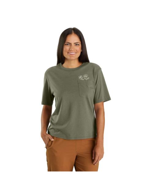 Carhartt Women's TENCEL™ Fiber Series Loose Fit Short-Sleeve Flower Pocket T-Shirt
