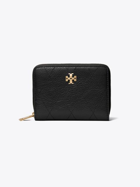 TORY BURCH Small Charlie Quilted Zip-Around Wallet