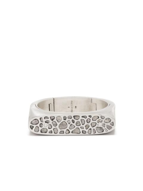 Parts of Four diamond-encrusted bracelet