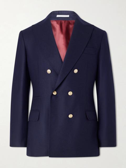 Brunello Cucinelli Double-Breasted Wool Blazer