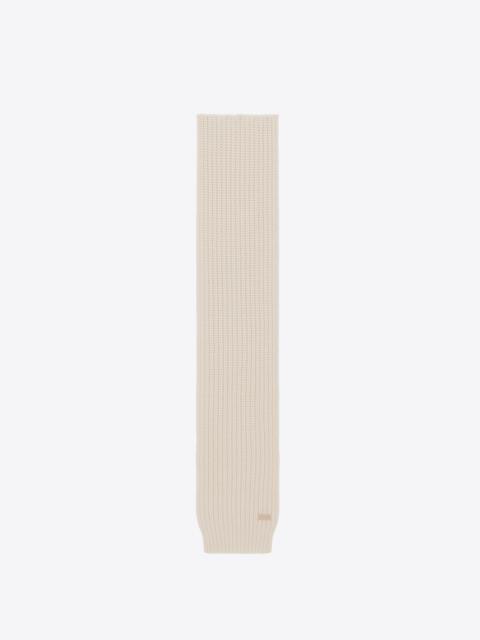 SAINT LAURENT knit signature scarf in cashmere